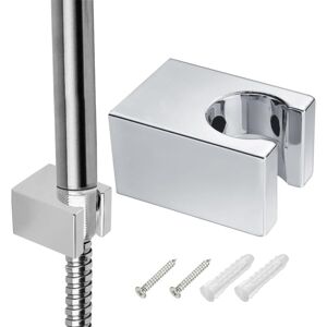Csparkv - Universal Shower Head Wall Mount Bracket Holder with Screws Shower Holder Silver Shower Head Holders,Small and Easy to Install Csparkv - Universal Shower Head Wall Mount Bracket Holder with Screws Shower Holder Silver Shower Head Holders,Small and Easy to Install