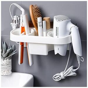 CSPARKV Wall Mounted Hair Dryer Holder, Self-Adhesive No Drilling, Multifunctional Bathroom Storage Organizer with Socket Buckle, Hair CSPARKV Wall Mounted Hair Dryer Holder, Self-Adhesive No Drilling, Multifunctional Bathroom Storage Organizer with Socket Buckle, Hair