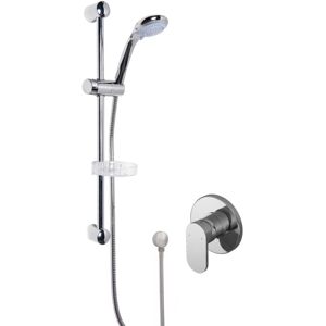 Balterley - Current Shower Bundle Concealed Round Manual Valve & Multi Function Handset Slide Rail Kit - Chrome Balterley - Current Shower Bundle Concealed Round Manual Valve & Multi Function Handset Slide Rail Kit - Chrome