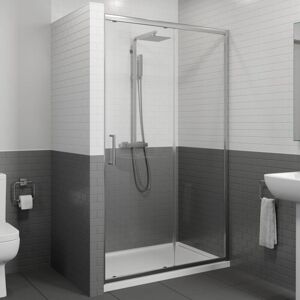 Diamond 1400 x 900mm Sliding Shower Door Enclosure 8mm Glass Panel Framed Tray & Waste Diamond 1400 x 900mm Sliding Shower Door Enclosure 8mm Glass Panel Framed Tray & Waste