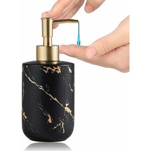 Serbia - Distributeur de savon 300 ml Texture marbre Céramique Pompe de savon pour les mains Distributeur de gel douche Accessoires de salle de bain Serbia - Distributeur de savon 300 ml Texture marbre Céramique Pompe de savon pour les mains Distributeur de gel douche Accessoires de salle de bain