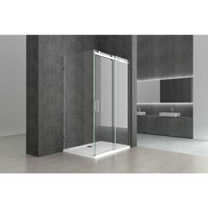 Durovin Bathrooms - l Shape Rectangular frameless Shower Enclosure - Sliding Door - 8mm Safety Clear Glass - 1200 x 900mm Durovin Bathrooms - l Shape Rectangular frameless Shower Enclosure - Sliding Door - 8mm Safety Clear Glass - 1200 x 900mm