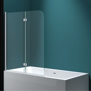 Durovin Bathrooms Over Bath Shower Screen 180° Hinged 2 Fold Folding Shower Bath Screen Reversible Glass Panel With Pattern Durovin Bathrooms Over Bath Shower Screen 180° Hinged 2 Fold Folding Shower Bath Screen Reversible Glass Panel With Pattern