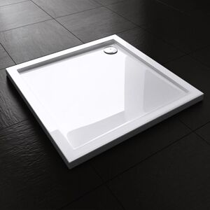Durovin Bathrooms - Shower Tray - Light Sturdy Acrylic - Glossy White Finish - Square - 750 x 750mm Durovin Bathrooms - Shower Tray - Light Sturdy Acrylic - Glossy White Finish - Square - 750 x 750mm