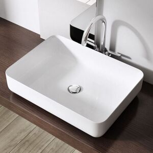 Durovin Bathrooms - Bathroom Cloakroom Basin 550 x 400mm Countertop Stone Resin Rectangular Basin, Ultra Thin Rim No Tap Hole Durovin Bathrooms - Bathroom Cloakroom Basin 550 x 400mm Countertop Stone Resin Rectangular Basin, Ultra Thin Rim No Tap Hole