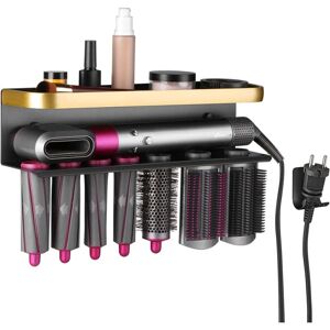 GOTRAYS Dyson Hair Dryer Wall Mount - No Drill Hair Dryer Holder Station for Dyson Airwrap Stand, Organizer with Adhesive for Dyson Airwrap Dupes, Black GOTRAYS Dyson Hair Dryer Wall Mount - No Drill Hair Dryer Holder Station for Dyson Airwrap Stand, Organizer with Adhesive for Dyson Airwrap Dupes, Black