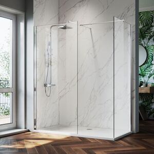 1000mm Shower Door 700mm Shower Screen Walk in Flipper Panel Shower Cabin 1700x800mm Shower Tray and Free Waste Trap - Elegant 1000mm Shower Door 700mm Shower Screen Walk in Flipper Panel Shower Cabin 1700x800mm Shower Tray and Free Waste Trap - Elegant