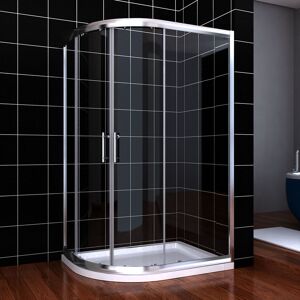 1200x800mm Waterproof Quadrant Shower Door Tempered Safety Glass Shower Enclosure with Bar Handle - Elegant 1200x800mm Waterproof Quadrant Shower Door Tempered Safety Glass Shower Enclosure with Bar Handle - Elegant
