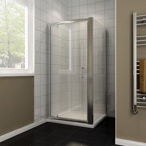 860x1850mm Bi-Fold Shower Enclosure 5mm Safety Tempered Glass Folding Wet Room Bath Door - Elegant 860x1850mm Bi-Fold Shower Enclosure 5mm Safety Tempered Glass Folding Wet Room Bath Door - Elegant