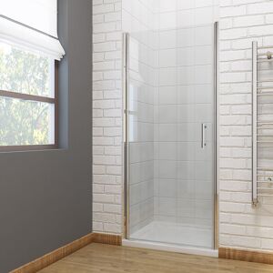 900mm Frameless Pivot Shower Door Enclosure 6mm Safety Glass Reversible Shower Cubicle Door with Rectangular smc Tray and Waste Trap - Elegant 900mm Frameless Pivot Shower Door Enclosure 6mm Safety Glass Reversible Shower Cubicle Door with Rectangular smc Tray and Waste Trap - Elegant