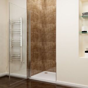 ELEGANT 760mm Pivot Bath Door Reversible Shower Cabin 6mm Safety Glass Wet Room Include Stainless Steel Handle with Shower Base Tray 1100x760mm and ELEGANT 760mm Pivot Bath Door Reversible Shower Cabin 6mm Safety Glass Wet Room Include Stainless Steel Handle with Shower Base Tray 1100x760mm and