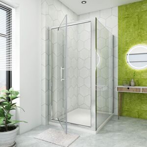 Reversible Shower Enclosure 800 x 700mm Pivot Shower Door Side Panel - Elegant Reversible Shower Enclosure 800 x 700mm Pivot Shower Door Side Panel - Elegant