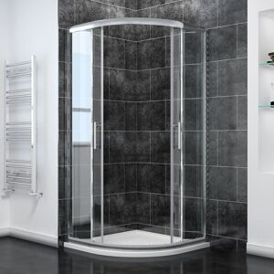 Sliding Shower Screen Reversible Quadrant Shower Enclosure 6mm Safety Glass Wet Room 1200 x 800 mm - Elegant Sliding Shower Screen Reversible Quadrant Shower Enclosure 6mm Safety Glass Wet Room 1200 x 800 mm - Elegant