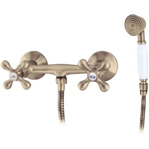 LOGE Elegant Wall Mounted Shower Antique Brass Tap - Shower Type LOGE Elegant Wall Mounted Shower Antique Brass Tap - Shower Type