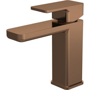 Balterley - Contemporary Square Mono Basin Mixer Tap with Push Button Waste - Brushed Bronze Balterley - Contemporary Square Mono Basin Mixer Tap with Push Button Waste - Brushed Bronze