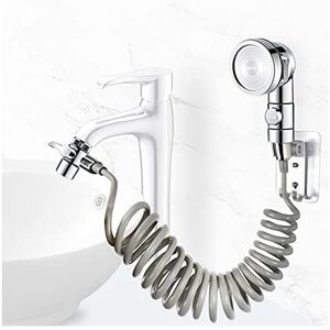 Serbia - Ensemble de pommeau de douche pour lavabo de salle de bain, douchette de salle de bain, tuyau rétractable, idéal pour laver vos cheveux ou Serbia - Ensemble de pommeau de douche pour lavabo de salle de bain, douchette de salle de bain, tuyau rétractable, idéal pour laver vos cheveux ou