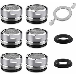 Ikodm - Faucet Aerator and Aerator---Faucet Aerator M24, 6 Pieces Water Saving Faucet Aerator with Stainless Steel and abs Filter, Include 8 Gaskets Ikodm - Faucet Aerator and Aerator---Faucet Aerator M24, 6 Pieces Water Saving Faucet Aerator with Stainless Steel and abs Filter, Include 8 Gaskets