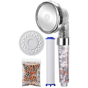 Ikodm - Filtered Ionic Shower Head, Universal High Pressure Shower Head, 3 Adjustable Modes, Filter Shower Head with Replaceable Shower Hose and Ikodm - Filtered Ionic Shower Head, Universal High Pressure Shower Head, 3 Adjustable Modes, Filter Shower Head with Replaceable Shower Hose and