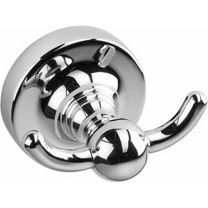 Croydex - Flexi-Fix Double Robe & Towel Hook for Bathroom, Chrome - Worcester Croydex - Flexi-Fix Double Robe & Towel Hook for Bathroom, Chrome - Worcester