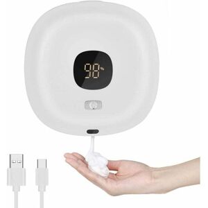 YMYNY Foaming Soap Dispenser Automatic Soap Dispenser Wall Mount No Drilling Touchless Rechargeable with Infrared Motion Sensor Three-Step Setting YMYNY Foaming Soap Dispenser Automatic Soap Dispenser Wall Mount No Drilling Touchless Rechargeable with Infrared Motion Sensor Three-Step Setting