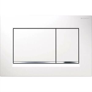 COOCHEER For Geberit Sigma30 - Sigma30 control plate, white/chrome 115.883.KJ.1 COOCHEER For Geberit Sigma30 - Sigma30 control plate, white/chrome 115.883.KJ.1