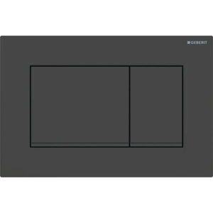 COOCHEER Geberit Sigma20 (formerly Sigma30) square flush plate for double flush: matt black lacquered, easy-to-clean coating, black (115.883.16.1) COOCHEER Geberit Sigma20 (formerly Sigma30) square flush plate for double flush: matt black lacquered, easy-to-clean coating, black (115.883.16.1)
