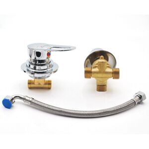 CYSLMUK Full Copper Thread Split 3 Functions Diverter Two Piece Shower Room Mixer Tap Ceramic Cartridge Faucet Hot and Cold Water Mixer Brass Faucet Chrome CYSLMUK Full Copper Thread Split 3 Functions Diverter Two Piece Shower Room Mixer Tap Ceramic Cartridge Faucet Hot and Cold Water Mixer Brass Faucet Chrome