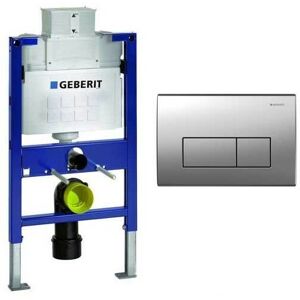 Duofix 0.82m wc Toilet Frame UP320 Kappa Cistern + KAPPA50 S/Steel Flush - Geberit Duofix 0.82m wc Toilet Frame UP320 Kappa Cistern + KAPPA50 S/Steel Flush - Geberit