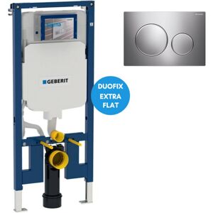 Duofix Pack Extra-flat frame 114 cm UP720, space saving + Sigma20 flush plate, Chrome (111.796.00.1-F) - Geberit Duofix Pack Extra-flat frame 114 cm UP720, space saving + Sigma20 flush plate, Chrome (111.796.00.1-F) - Geberit