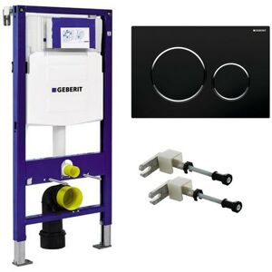 Duofix wc Frame 1.12m Dual Flush Cistern Frame UP320 Sigma20 Black Plate - Geberit Duofix wc Frame 1.12m Dual Flush Cistern Frame UP320 Sigma20 Black Plate - Geberit