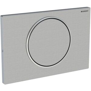Sigma10 Anti Vandal Single Flush Plate - Stainless Steel Brushed - Geberit Sigma10 Anti Vandal Single Flush Plate - Stainless Steel Brushed - Geberit