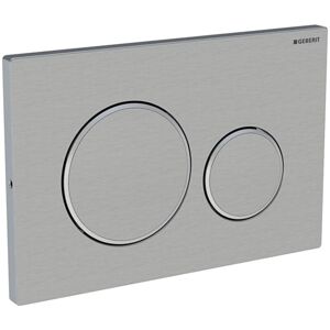 Sigma20 Dual Flush Screwable Plate - Stainless Steel/Brush/Polish - Geberit Sigma20 Dual Flush Screwable Plate - Stainless Steel/Brush/Polish - Geberit