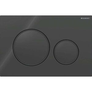 COOCHEER Geberit Sigma20 flush plate for dual flush, matt black (115.882.DW.1) COOCHEER Geberit Sigma20 flush plate for dual flush, matt black (115.882.DW.1)
