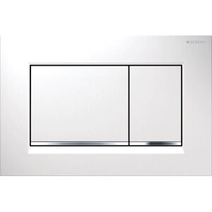 Sigma30 Dual Flush Plate, Gloss/Matt White (115.883.11.1) - Geberit Sigma30 Dual Flush Plate, Gloss/Matt White (115.883.11.1) - Geberit