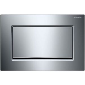 Geberit Sigma30 Single Flush Plate - Polished/Brushed Chrome Geberit Sigma30 Single Flush Plate - Polished/Brushed Chrome