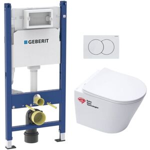 Toilet Frame + Swiss Aqua Technologies Rimless bowl + SoftClose seat + Plate (INFINITIOMATGEB3) - Geberit Toilet Frame + Swiss Aqua Technologies Rimless bowl + SoftClose seat + Plate (INFINITIOMATGEB3) - Geberit