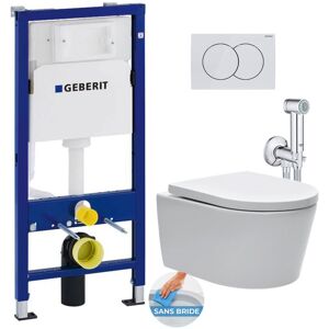 Geberit Duofix Wall-Mounted Toilet Set - Softclose Bidet Shower Geberit Duofix Wall-Mounted Toilet Set - Softclose Bidet Shower