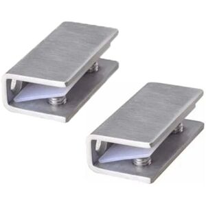 Glass Shower Door Clamps, 2 Pack - Fixed Stainless Steel Hinges - 8-12 mm Wall Mounts Ymyny Glass Shower Door Clamps, 2 Pack - Fixed Stainless Steel Hinges - 8-12 mm Wall Mounts Ymyny