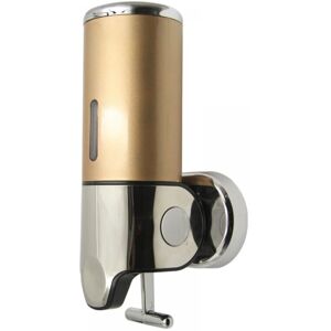 Cyslmuk - Gold 500ml Wall Mounted Soap Dispenser, Hanging Manual Soap Dispenser for Kitchen Hotel, Shampoo, Conditioner, Shower Gel Cyslmuk - Gold 500ml Wall Mounted Soap Dispenser, Hanging Manual Soap Dispenser for Kitchen Hotel, Shampoo, Conditioner, Shower Gel