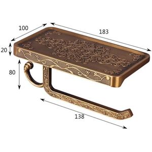 Linghhang - Gold) Toilet Paper Holder with Cell Phone Shelf Wall Mount for Bathroom Vintage Retro Style Linghhang - Gold) Toilet Paper Holder with Cell Phone Shelf Wall Mount for Bathroom Vintage Retro Style