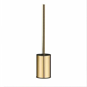GOTRAYS Gold Wall Mounted Toilet Brush Holder 304 Stainless Steel Round for Bathroom (Gold) GOTRAYS Gold Wall Mounted Toilet Brush Holder 304 Stainless Steel Round for Bathroom (Gold)