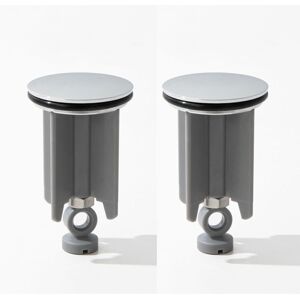Linghhang - Grey)2 Pack 40mm Pop-Up Sink Plugs Height Adjustable Bathroom Replacement Chrome Plated Rustproof for Kitchens Bathrooms Linghhang - Grey)2 Pack 40mm Pop-Up Sink Plugs Height Adjustable Bathroom Replacement Chrome Plated Rustproof for Kitchens Bathrooms