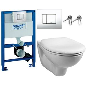 38526 Rapid 0.82m Dual Flush Cistern Frame 38732 Cosmo Plate & Toilet Pan - Grohe 38526 Rapid 0.82m Dual Flush Cistern Frame 38732 Cosmo Plate & Toilet Pan - Grohe