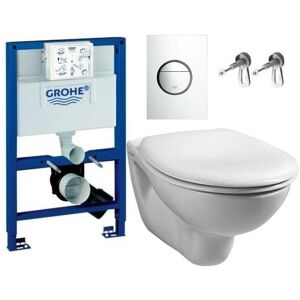 38526 Rapid 0.82m Dual Flush Cistern Frame 38765 Nova Plate & Toilet Pan - Grohe 38526 Rapid 0.82m Dual Flush Cistern Frame 38765 Nova Plate & Toilet Pan - Grohe