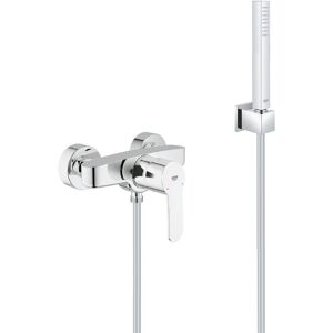 Grohe - Shower set Eurostyle single lever mixer + Hand shower Stick 1 jet, wall bracket, flexible hose, Chrome (33590002-CUBESTICK) Grohe - Shower set Eurostyle single lever mixer + Hand shower Stick 1 jet, wall bracket, flexible hose, Chrome (33590002-CUBESTICK)