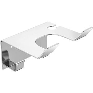 GROOFOO Hair Dryer Holder Blow Dryer Holder Wall Mounted Fit for Most Hair Dryers Self-Adhesive or Punch Installation for Bathroom (Silver) GROOFOO Hair Dryer Holder Blow Dryer Holder Wall Mounted Fit for Most Hair Dryers Self-Adhesive or Punch Installation for Bathroom (Silver)