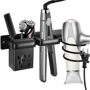 Tinor - Hair Dryer Holder, Hair Dryer and Straightener Holder, Aluminum Hair Straightener Holder, Wall Mounted Hair Dryer Organizer for Bathroom Tinor - Hair Dryer Holder, Hair Dryer and Straightener Holder, Aluminum Hair Straightener Holder, Wall Mounted Hair Dryer Organizer for Bathroom