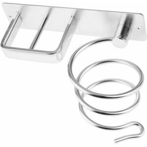 HOOPZI Hair Dryer Holder, Wall-Mounted Aluminum Hair Dryer Holder and Straightener HOOPZI Hair Dryer Holder, Wall-Mounted Aluminum Hair Dryer Holder and Straightener