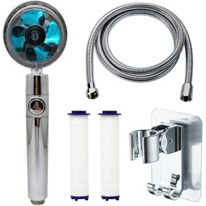 Aougo - Hand shower, shower head, anti-limescale shower head, Anti-limescale shower head water saving, Three-stage filtration system With 2 filters Aougo - Hand shower, shower head, anti-limescale shower head, Anti-limescale shower head water saving, Three-stage filtration system With 2 filters