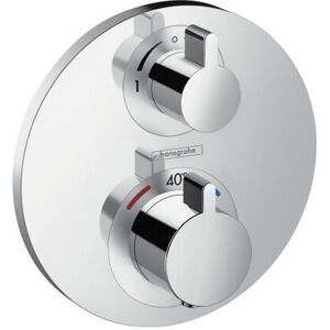 Hansgrohe - Finishing set Ecostat s Thermostatic mixer for concealed installation for 2 outlets with shut-off / diverter valve (15758000) Hansgrohe - Finishing set Ecostat s Thermostatic mixer for concealed installation for 2 outlets with shut-off / diverter valve (15758000)